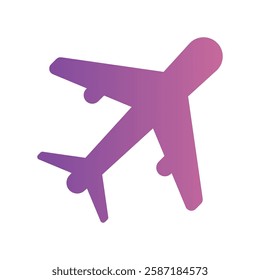 A straightforward icon for the airplane