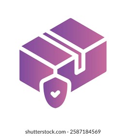 A straightforward icon for the box, safety