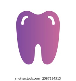 A straightforward icon for the healthy tooth