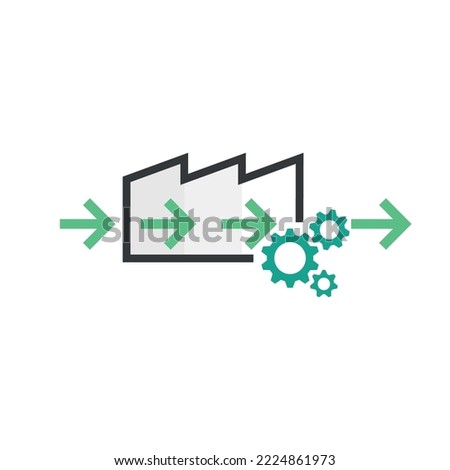 Straight-through Production flexibility efficiency capabilities Print on demand Hybrid mail letter production manufacturing printing press factory industrial workshop process icon