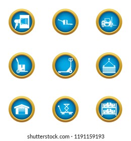 Strain icons set. Flat set of 9 strain vector icons for web isolated on white background