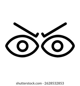Angespannte Augen, Symbol auf weißem Hintergrund, Vektor
Vektorsymbol Fernarbeit Freiberufler