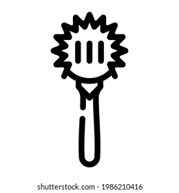 strainer bartender line icon vector. strainer bartender sign. isolated contour symbol black illustration