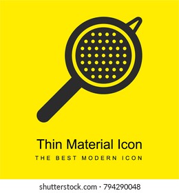 Strainer bright yellow material minimal icon or logo design