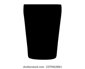 Strainer cover silhouette vector art white background