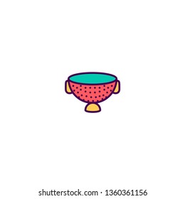 Strainer icon design. Gastronomy icon vector illustration
