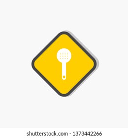 strainer icon. kitchen sign