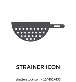 Strainer icon vector isolated on white background for your web and mobile app design, Strainer logo concept