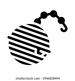 strainer on chain tea glyph icon vector. strainer on chain tea sign. isolated contour symbol black illustration