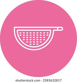 Strainer Outline Circle Style Icon Design