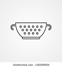 Strainer vector icon sign symbol