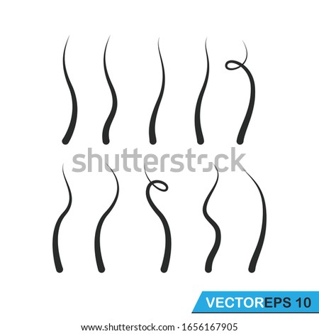 
strands of hair icon vector design illustration