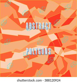 strange abstract stylized digital pattern with geometric figures