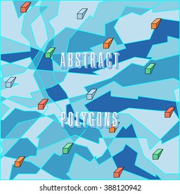 strange abstract stylized digital pattern with geometric figures