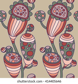 Strange Alien Seamless Pattern