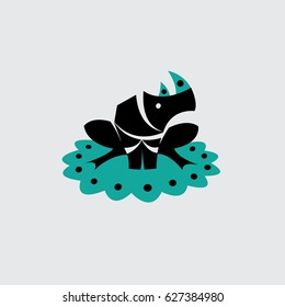 Strange animal vector - Rhino Frog
