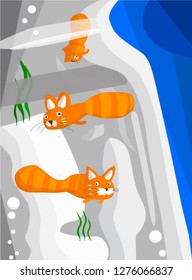Strange animals in the bottle