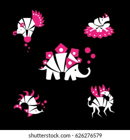 Strange animals set