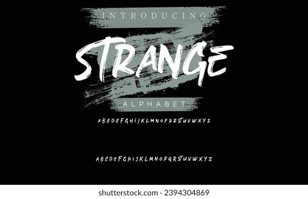 Strange BRUSH Signature Font Calligraphy Logotype Script Brush Font Type Font lettering handwritten