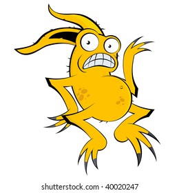strange cartoon monster