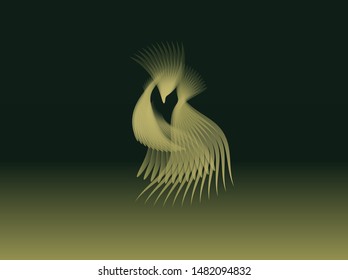 Strange Creature logo design-furry animals vector logo-the life of a creature in the dark
