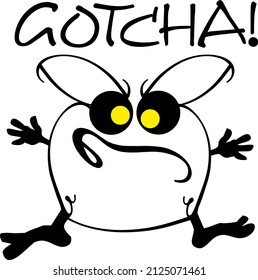 extraño, lindo y extraño monstruo vectorial