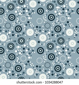 Strange flowers seamless pattern. Autentic design for textile, print or digital.