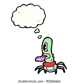 strange little alien cartoon