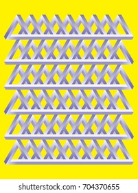 strange ornament of triangles