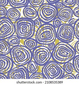 A strange print of circles. Rounded pattern. Print for textiles, wallpaper, napkins, linens. Abstract repeating pattern. Pantone colors 2022. Full colors