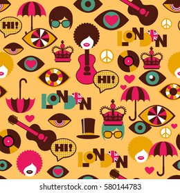 strange seamless british pattern