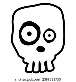Strange Skull Patches V101 Patch Streetwear, Urban, Luxury, Modern Design Patch Commercial Use