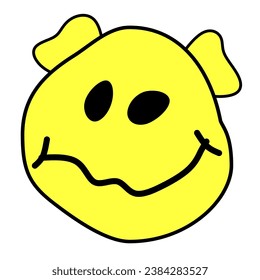 Strange Smile V98 Patch Streetwear, Urban, Luxury, Modern Design Patch Commercial Use