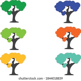 
Árboles extraños y varios colores