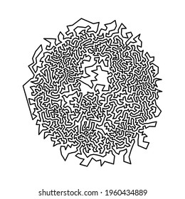 Strange Vector Shape isolated on white background. Geometric figures, distortion, variety of kinks and transformations. Shapes are great for web pages social media t-shirts  scenes postcards logos