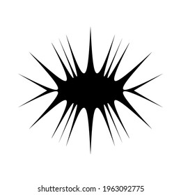 Strange Vector Shape isolated on white background. Geometric figures, distortion, variety of kinks and transformations. Shapes are great for web pages social media t-shirts sci-fi  postcards logos