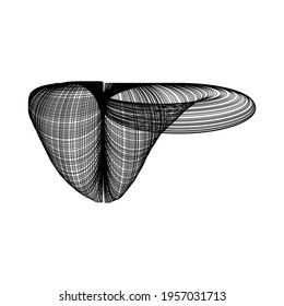 Strange Vector Shapes Collection. Geometric figures, distortion.