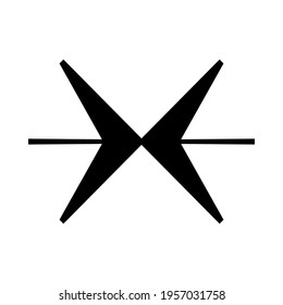 Seltsame Kollektion von Vektorformen. Geometrische Zahlen, Verzerrung.