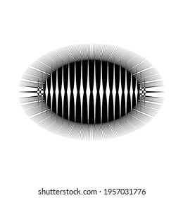Colección Formas vectoriales extrañas. Cifras geométricas, distorsión.
