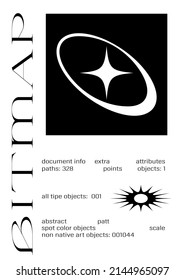 Strange Vector Shapes Poster Template. Geometric figures, distortion, variety of kinks and transformations. Shapes are great for  web pages 