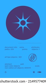 Strange Vector Shapes Poster Template. Geometric figures, distortion, variety of kinks and transformations. Shapes are great for  web pages social media t-shirts sci-fi scenes postcards logos