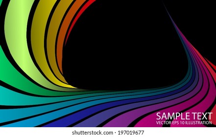 Strange world color abstract vector background illustration - Vector colorful abstract template illustration