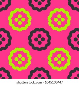 Stranger fruits seamless pattern. Strict line geometric pattern for your design.