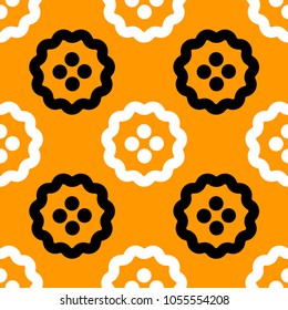 Stranger fruits seamless pattern. Strict line geometric pattern for your design.