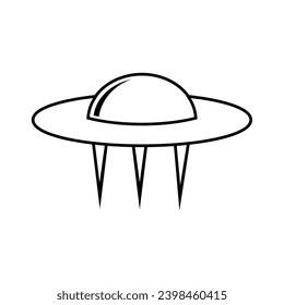 Stranger Icon. UFO, Foreigner Symbol - Vector.   Extraterrestrial, Alien Face. Stranger Icon. Foreigner, Head Alien Symbol - Vector.