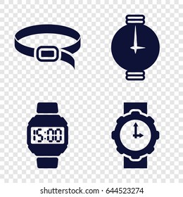 Wristwatch Icon Design Isolated On White Stock Vector (Royalty Free ...