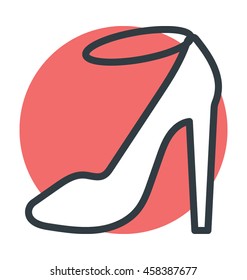 Strap Sandal Colored Vector Icon