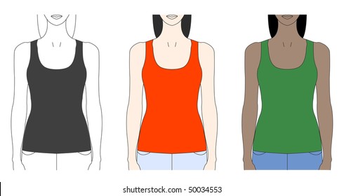 Strap Tank Top Template