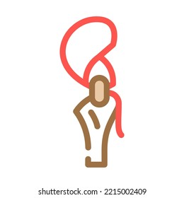 strap wrench color icon vector. strap wrench sign. isolated symbol illustration