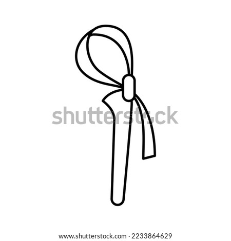 strap wrench tool line icon vector. strap wrench tool sign. isolated contour symbol black illustration